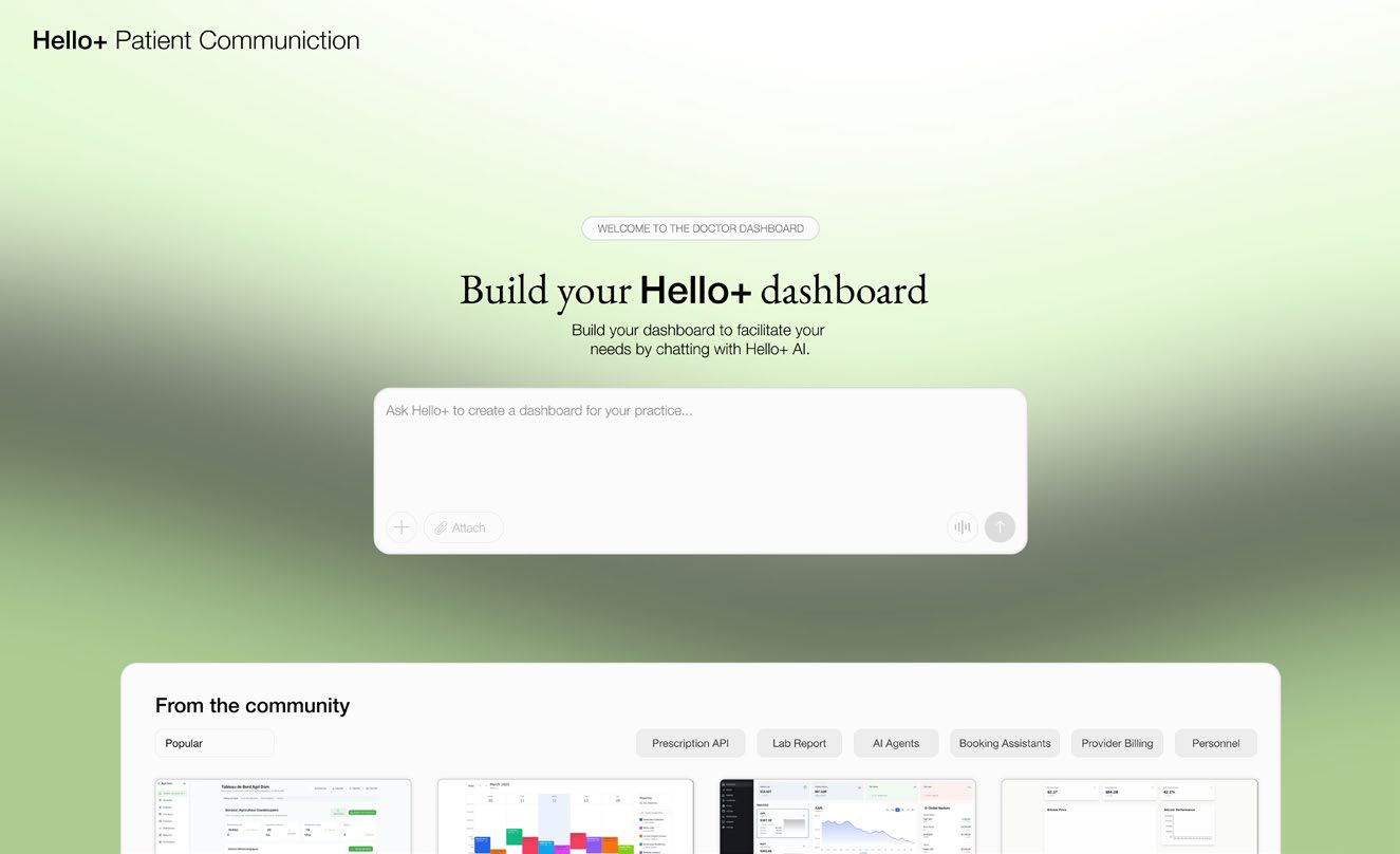 HEILO dashboard